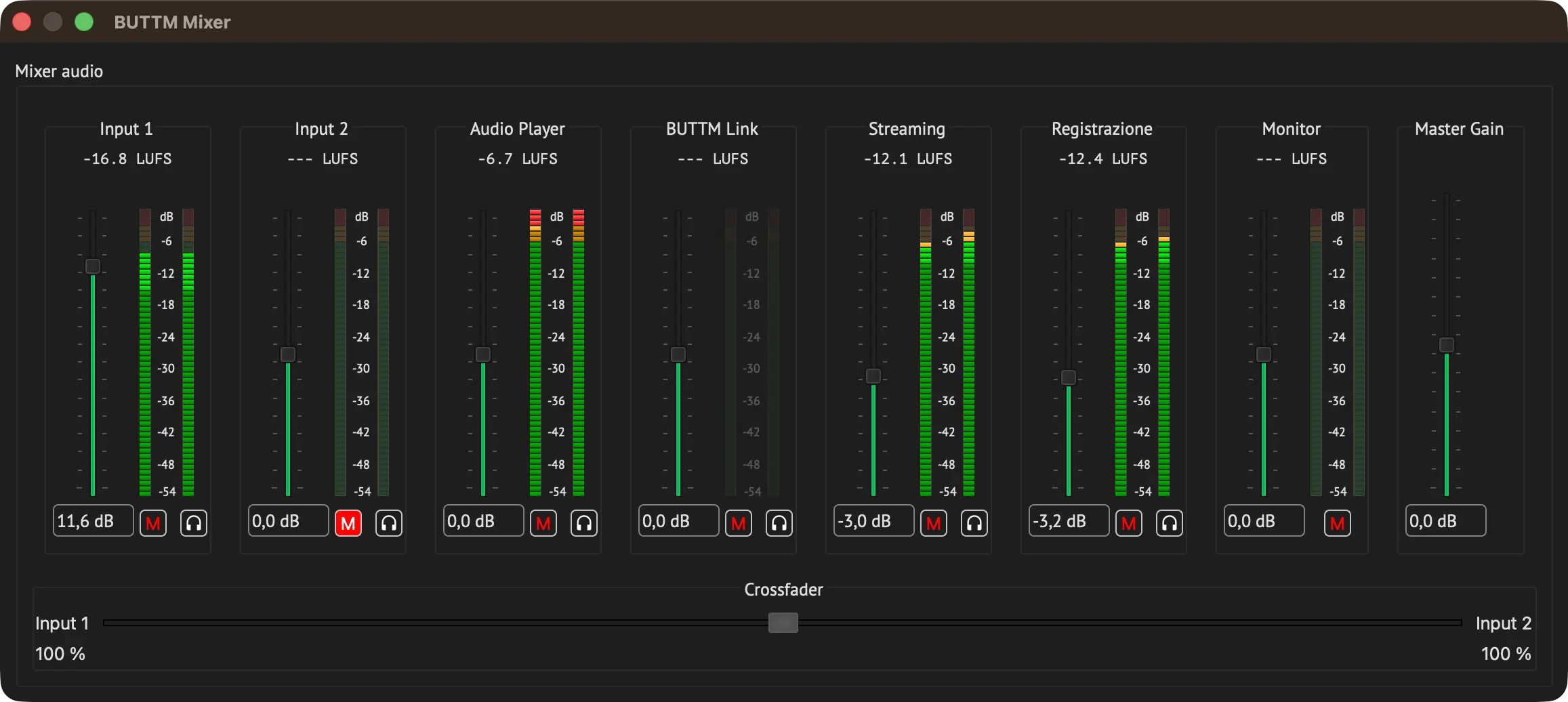 Mixer audio