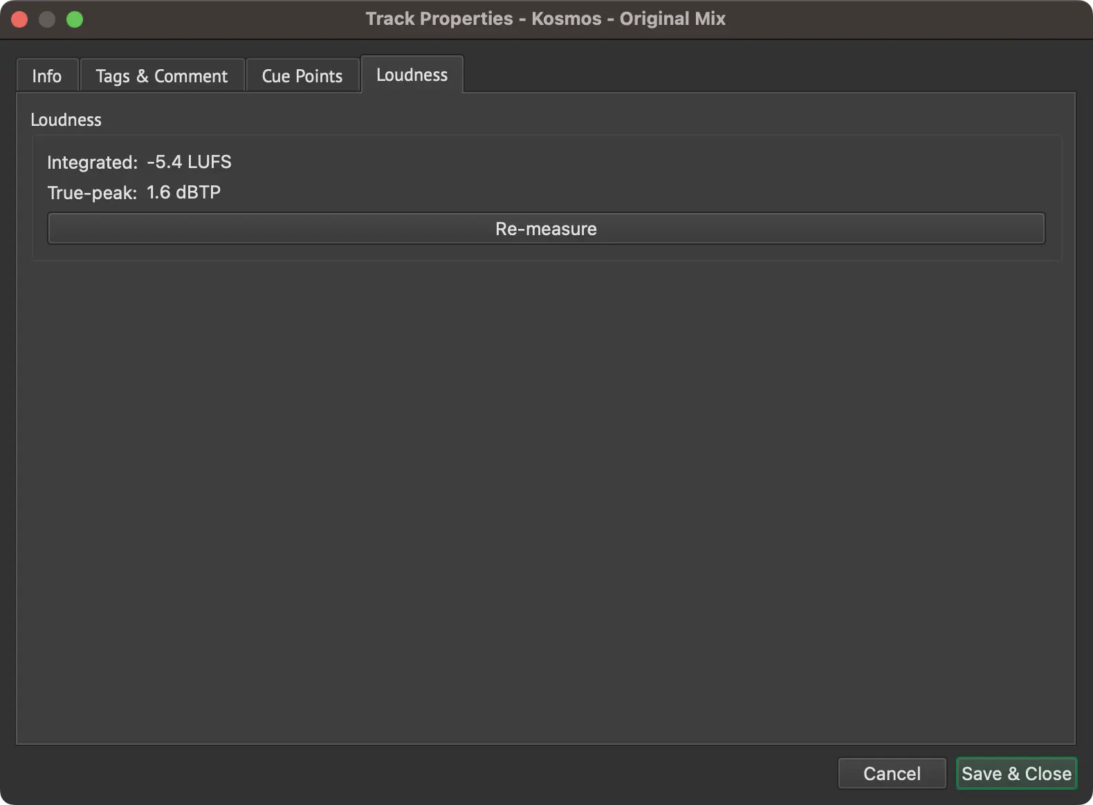 Track Properties
