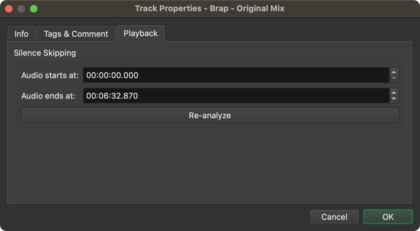 Track Properties