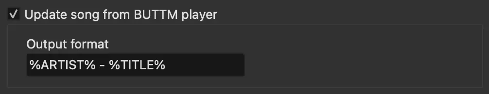 Update song from Audio Player