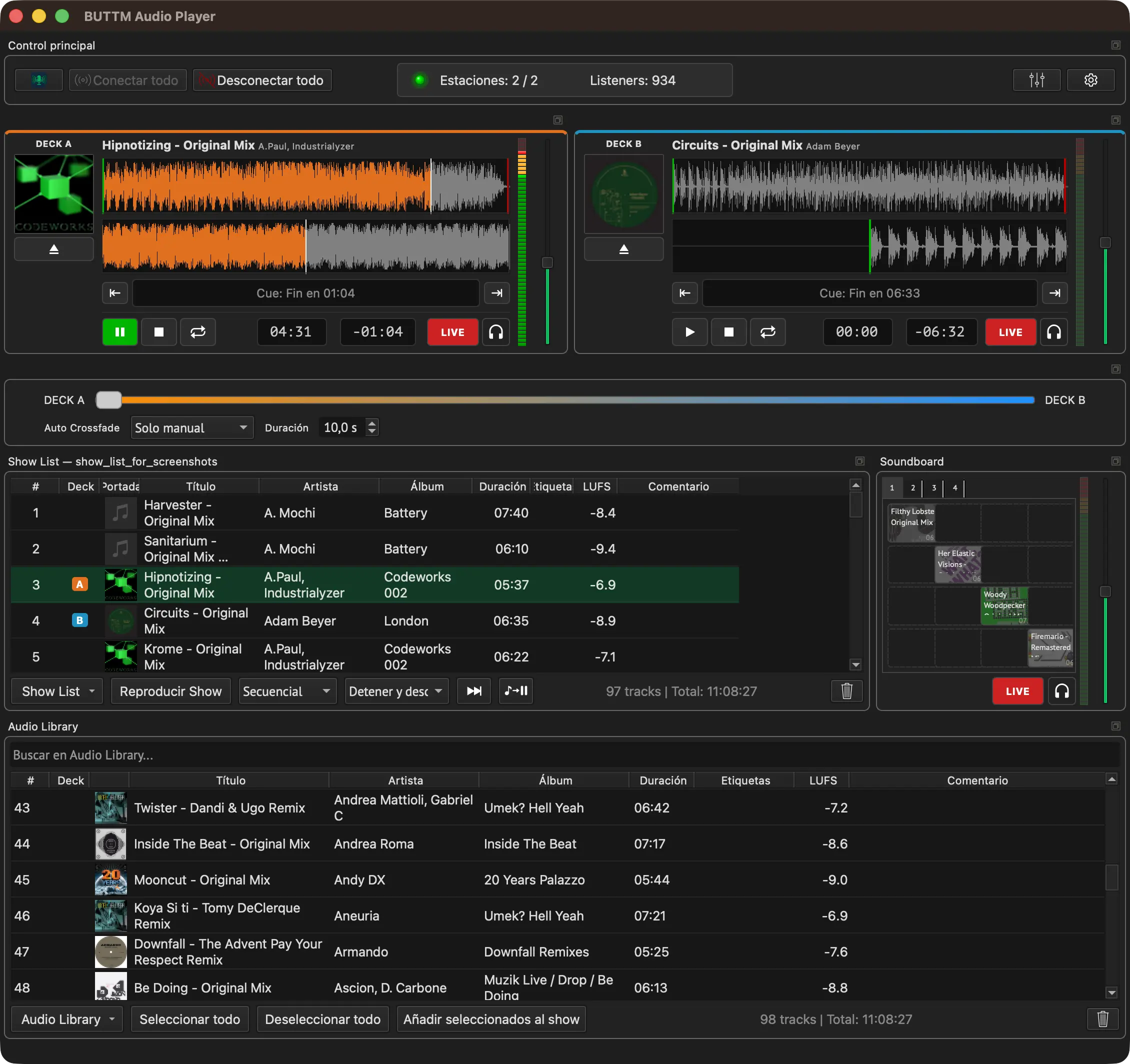 Audio Player overview