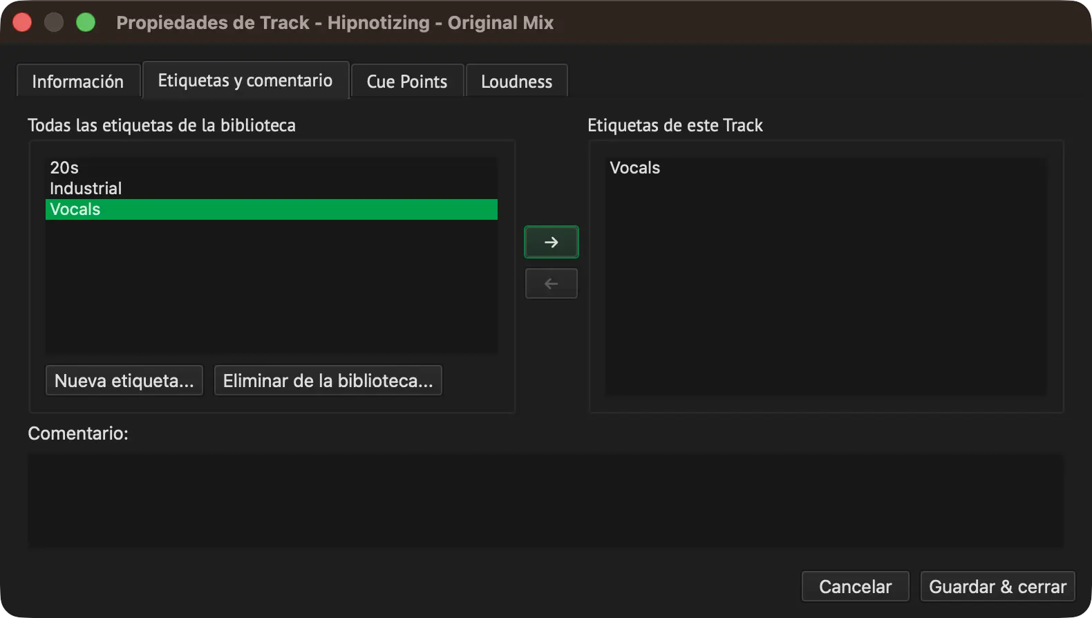 Track Properties