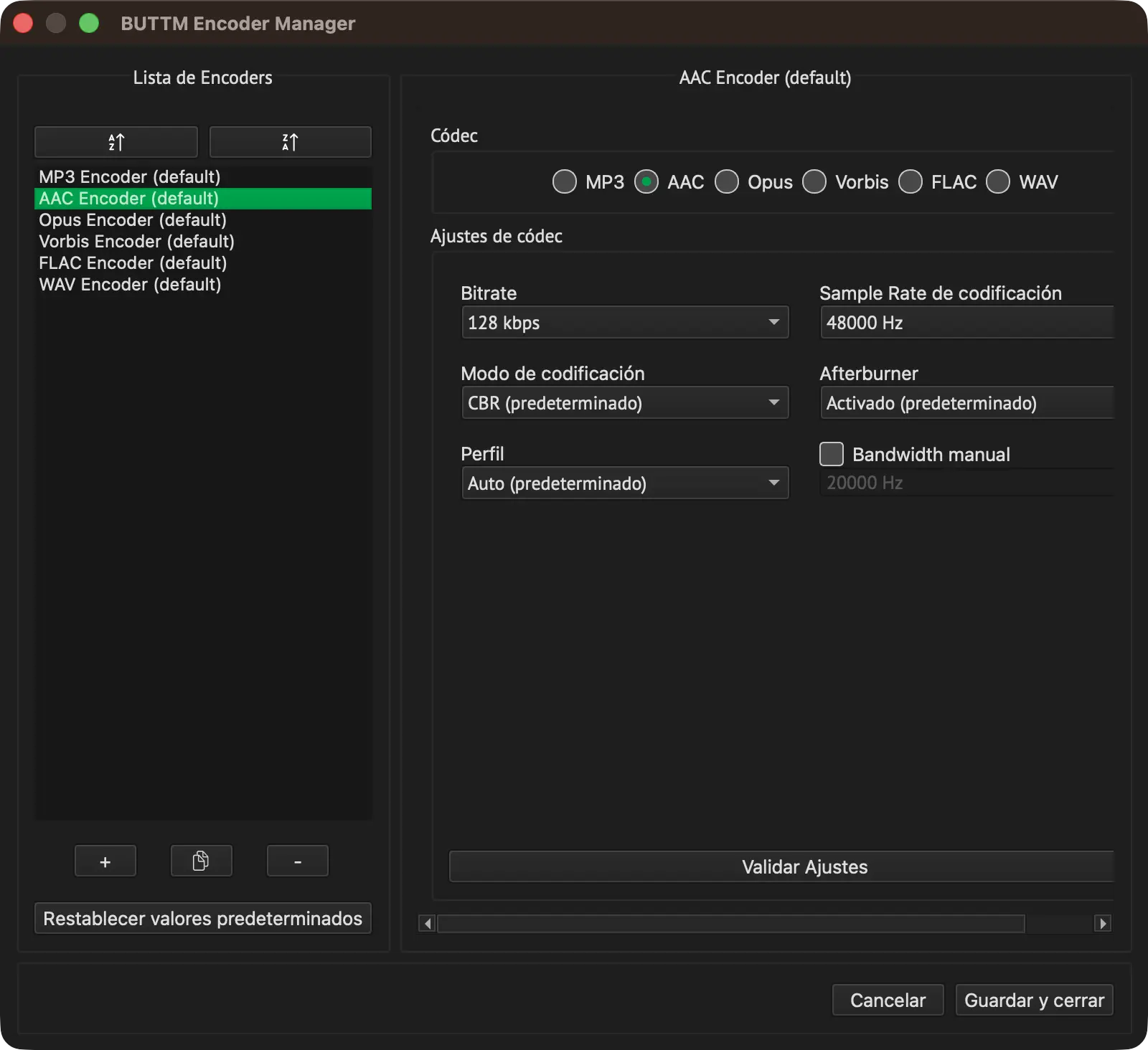 Encoder Manager