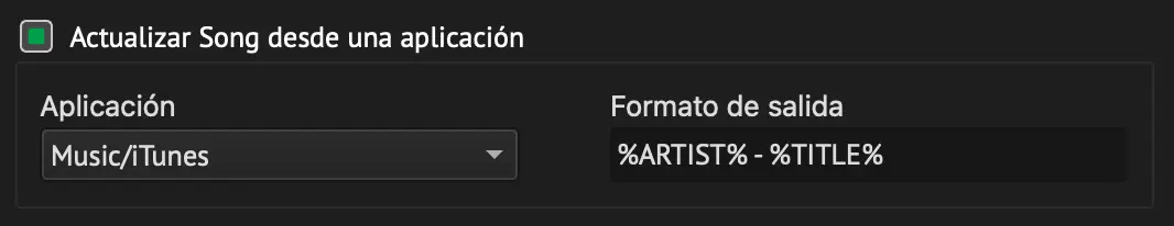 Update song from application