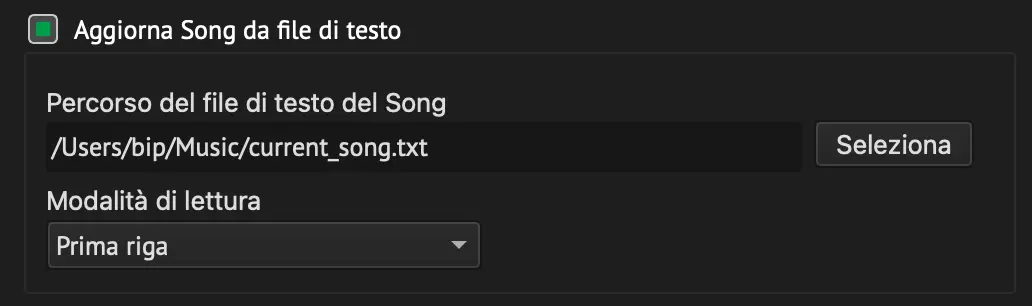 Update song from file