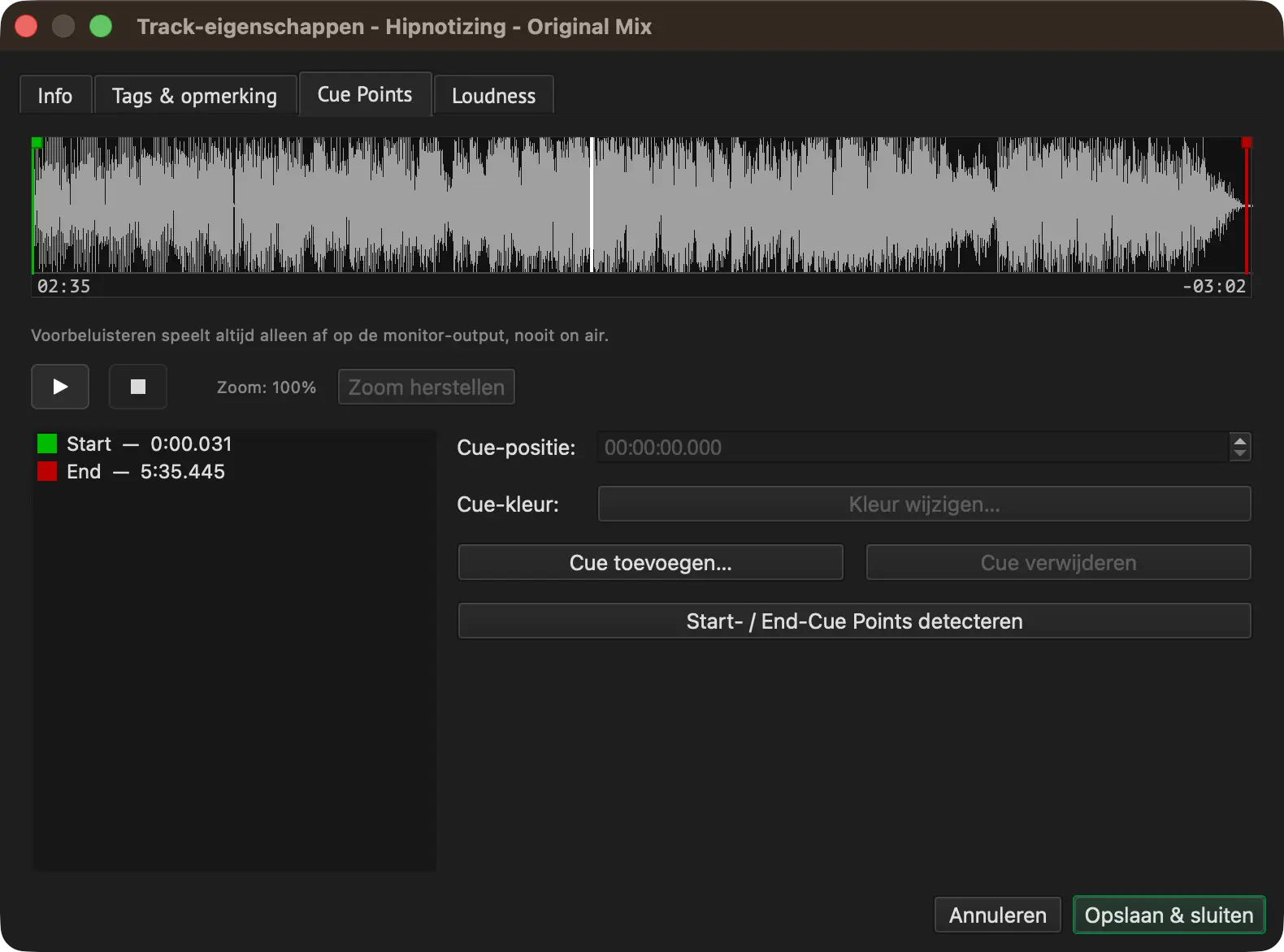 Track Properties