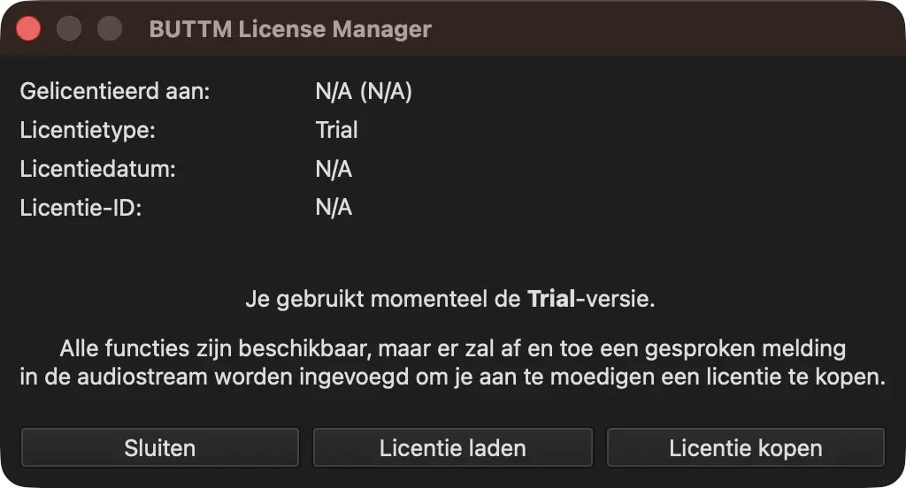 buttm license window