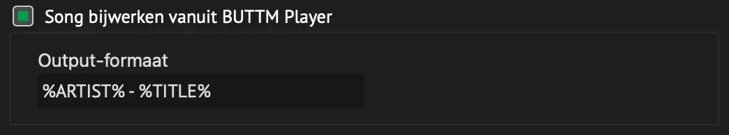 Update song from Audio Player