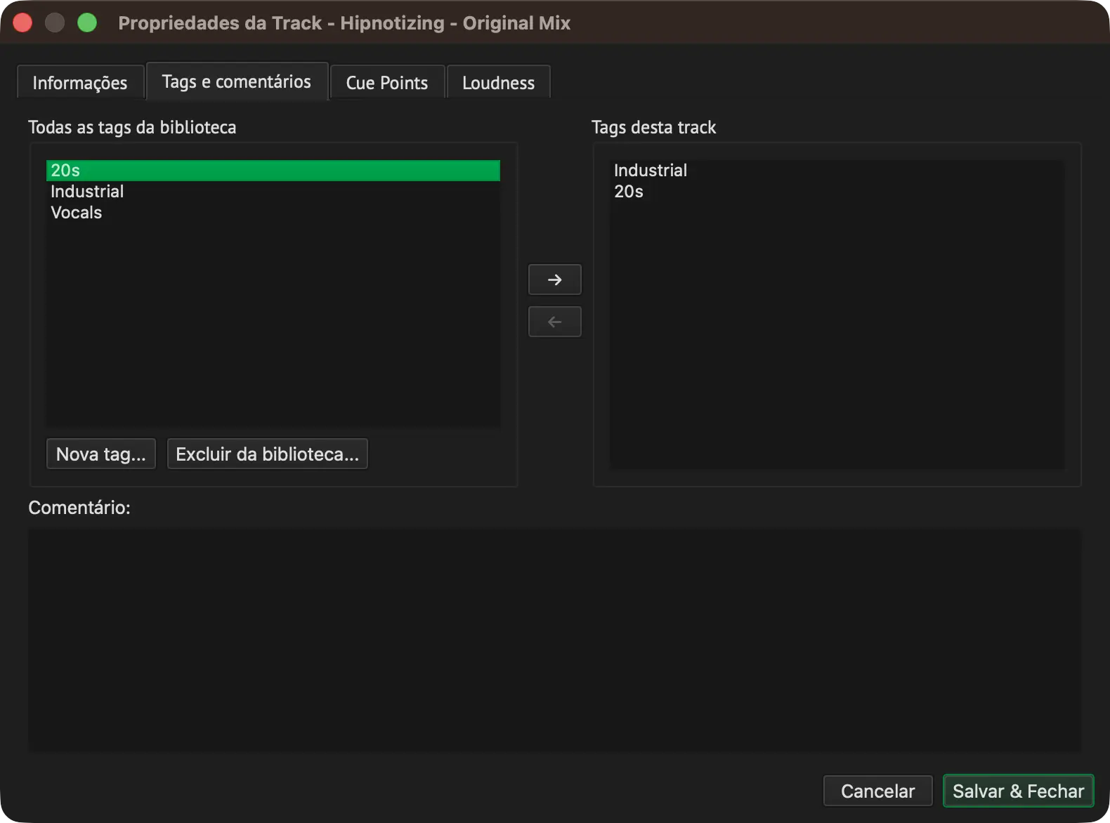 Track Properties
