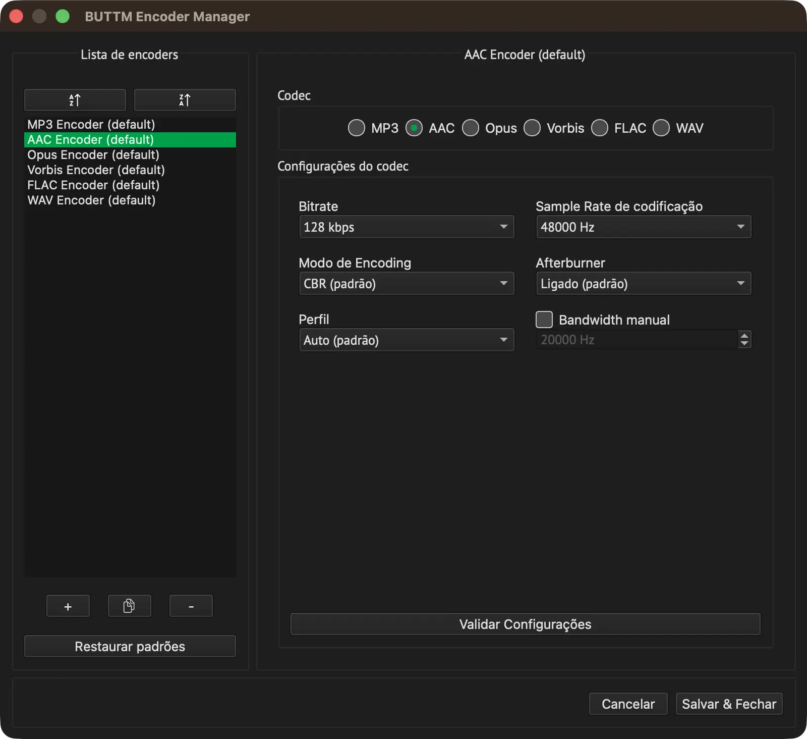 Encoder Manager